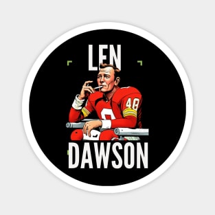 Len Dawson Halftime smoke cigarettes , Kansas city chiefs Magnet